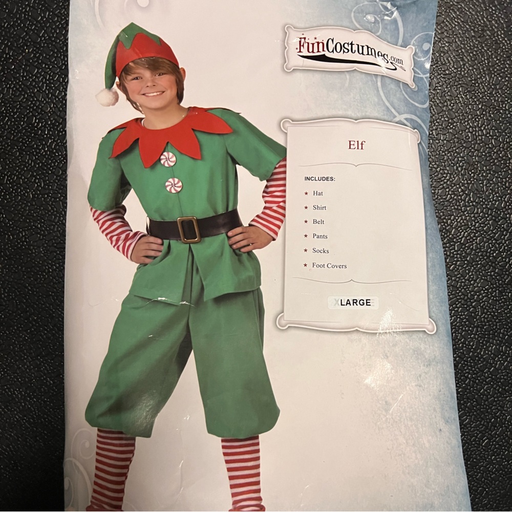 Boy elf costume size Large (12-14)